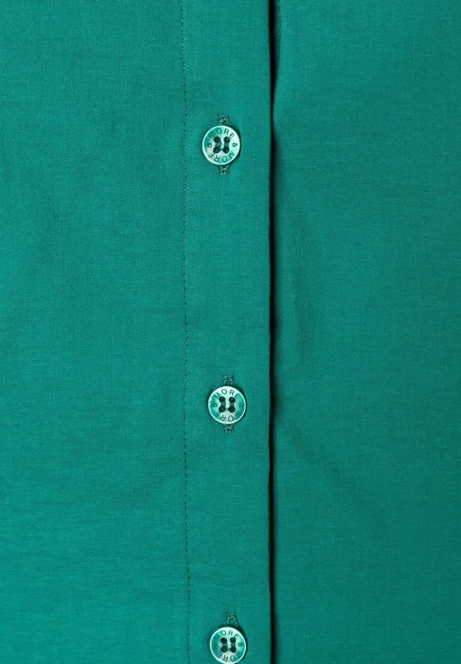 Outlet Baumwoll/Stretch Bluse, summergarden green, Sommer-Kollektion Blusen