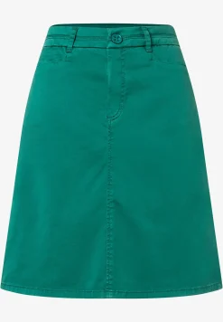 Discount Baumwoll/Stretch Rock, summergarden green, Sommer-Kollektion Röcke