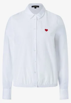 Discount Bluse mit Herz, weiß, Frühjahrs-Kollektion Blusen