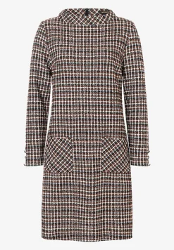 New Bouclé-Jerseykleid, kariert, Winter-Kollektion Kleider - Jumpsuits