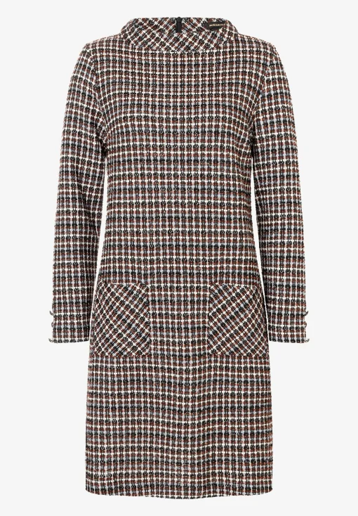 New Bouclé-Jerseykleid, kariert, Winter-Kollektion Kleider - Jumpsuits