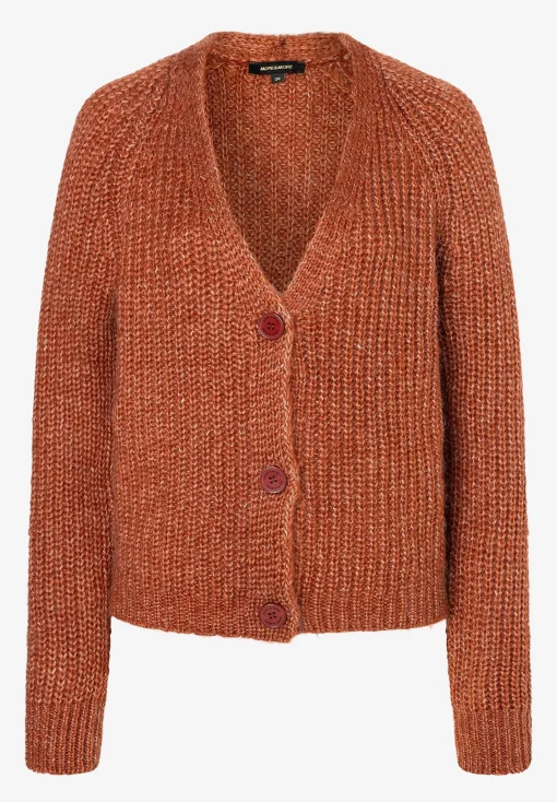 Sale Cardigan, rusty brown melange, Winter-Kollektion Pullover - Strick