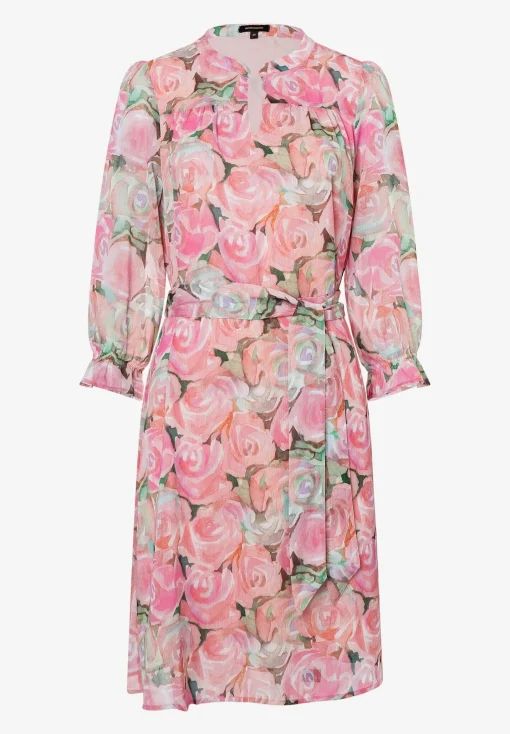 Clearance Chiffonkleid, Rosenprint, Sommer-Kollektion Kleider - Jumpsuits