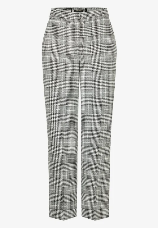 Hot Glencheck Hose, schwarz/ecru, Herbst-Kollektion Hosen - Jeans