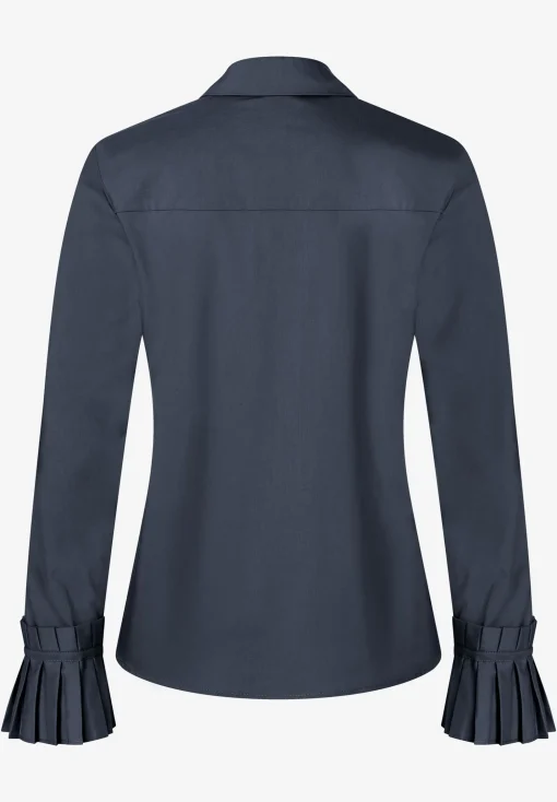 Sale Hemdbluse mit Falten-Manschette, Blusen