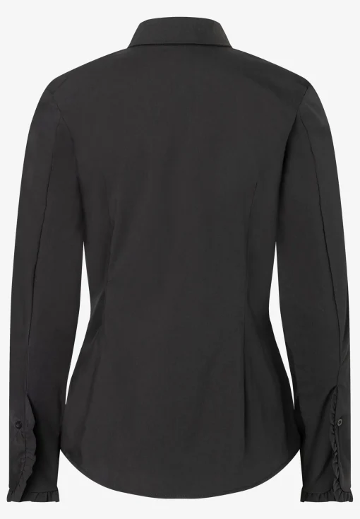 New Hemdbluse mit Rüschendetail, , Frühjahrs-Kollektion Blusen