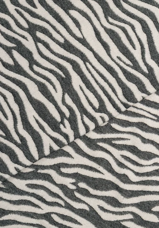 Outlet Jacquard-Schal mit Zebramuster, schwarz/ecru, Winter-Kollektion Accessoires