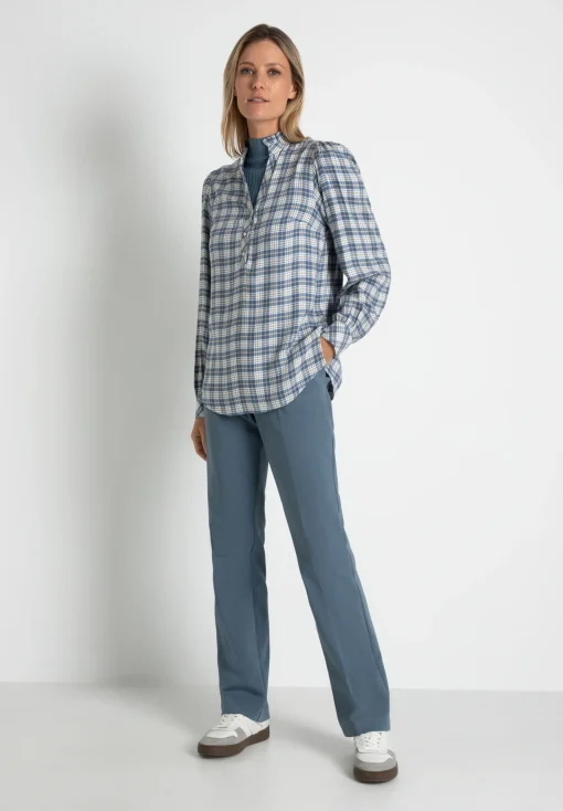 Sale karierte Bluse, Herbst-Kollektion Blusen
