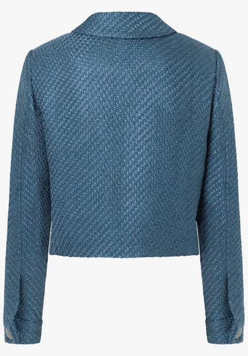 Best kurzer Bouclé-Blazer, greyblue, Herbst-Kollektion Blazer