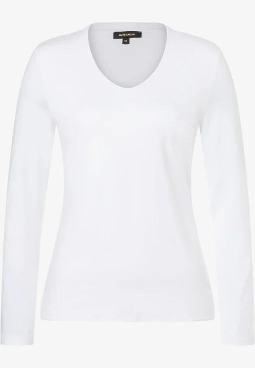 Clearance Langarmshirt, weiß, Herbst-Kollektion T-shirts - Tops