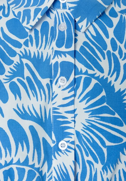 Clearance Printbluse, blau/weiß, Frühjahrs-Kollektion Blusen