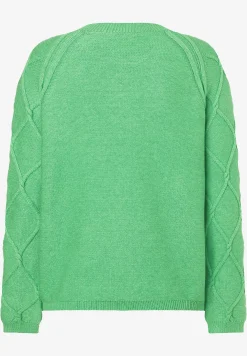 Online Pullover mit Rautenstruktur, soft warm green, Frühjahrs-Kollektion Pullover - Strick