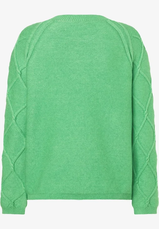 Online Pullover mit Rautenstruktur, soft warm green, Frühjahrs-Kollektion Pullover - Strick