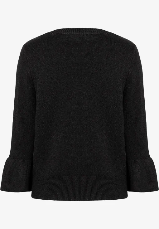 Discount Pullover mit Volantärmel, schwarz, Herbst-Kollektion Pullover - Strick