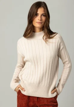Online Rippen-Pullover, powder creme, Winter-Kollektion Pullover - Strick