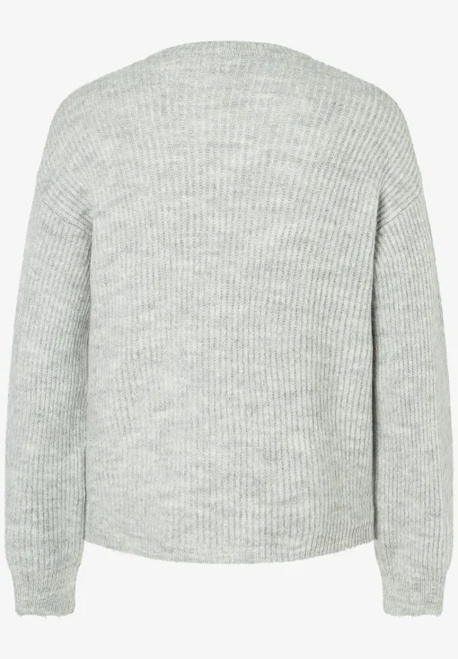 Discount Rippen-Strickjacke, melange, Herbst-Kollektion Pullover - Strick