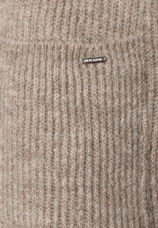 Fashion Rippen-Strickjacke, taupe melange, Herbst-Kollektion Pullover - Strick