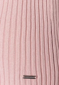 New Rippstrick-Pullover, Kurzarm, rosé Pullover - Strick