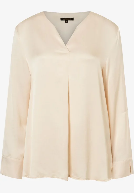 Outlet Satinbluse, powder creme, Herbst-Kollektion Blusen