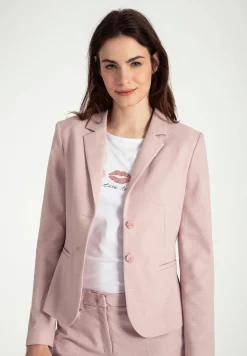 Outlet Struktur-Blazer, sorbet rose, Frühjahrs-Kollektion Blazer