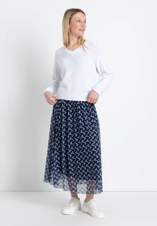 Discount Struktur-Pullover, weiß, Frühjahrs-Kollektion Pullover - Strick