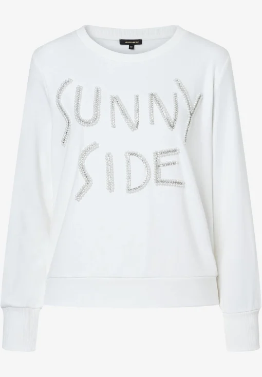 Clearance Sweatshirt mit Perlen-Applikation, , Frühjahrs-Kollektion Pullover - Strick|Sweatshirts
