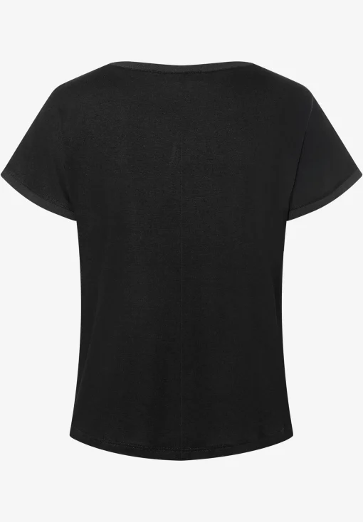 Fashion T-Shirt mit Chiffonkante, , Frühjahrs-Kollektion T-shirts - Tops
