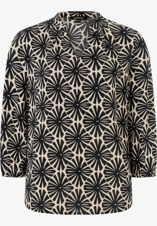 Online Viskosebluse, grafischer Print, Frühjahrs-Kollektion Blusen