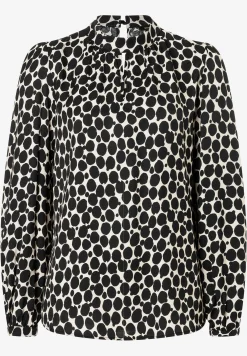 Hot Viskosebluse, großer Tupfen-Print, Frühjahrs-Kollektion Blusen