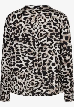 Discount Viskosebluse, Leoprint, Winter-Kollektion Blusen