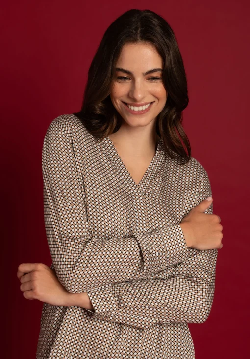 Sale Viskosebluse, Minimal-Print, Herbst-Kollektion Blusen