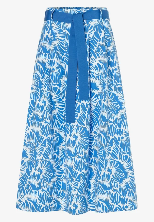 Sale weiter Baumwollrock, /weiß, Frühjahrs-Kollektion Röcke