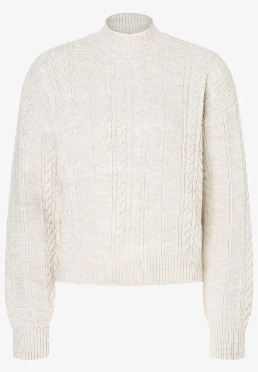 Hot Zopfpullover, powder creme, Winter-Kollektion Pullover - Strick